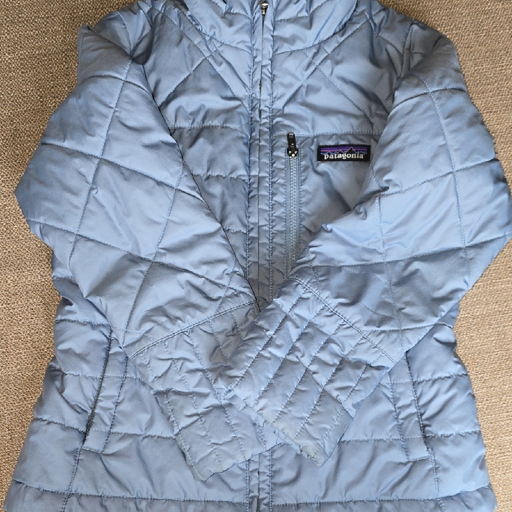 Patagonia Sky Blue Quilted Jacket